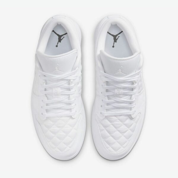 Air Jordan 1 Low Quilted “Triple White” - Зображення 6