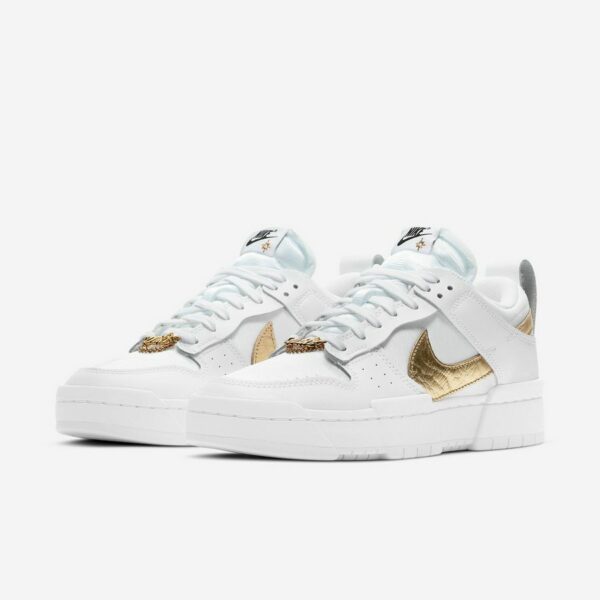 Nike Dunk Low Disrupt “White Metallic Gold” (W) - Зображення 4