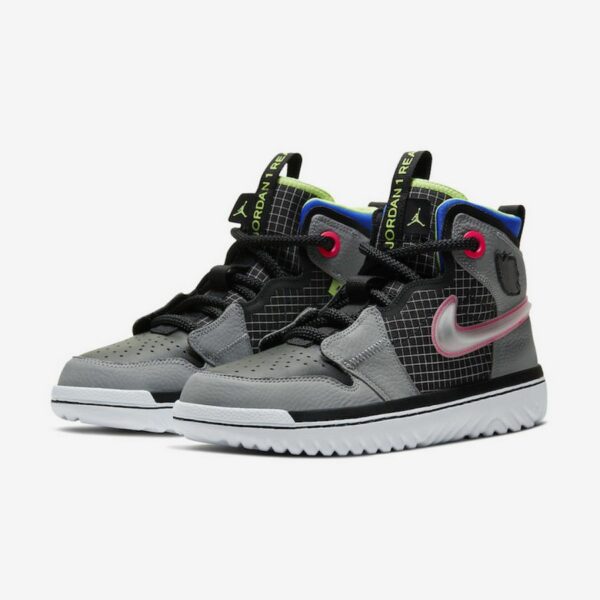 Air Jordan 1 High React "Black Particle Grey" - Зображення 4