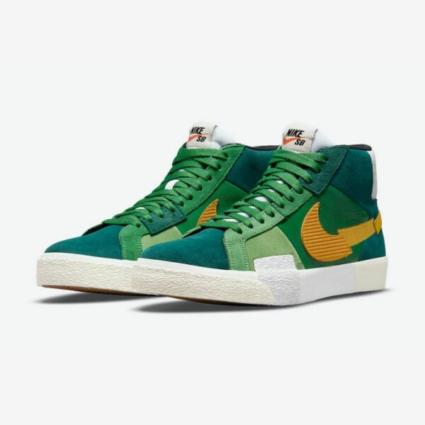 Nike SB Blazer Mid “Mosaic” Green Yellow - Зображення 2