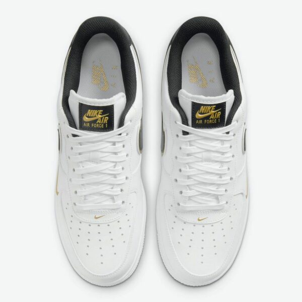 Nike Air Force 1 Low 'Double Swoosh White Metallic Gold" - Зображення 3