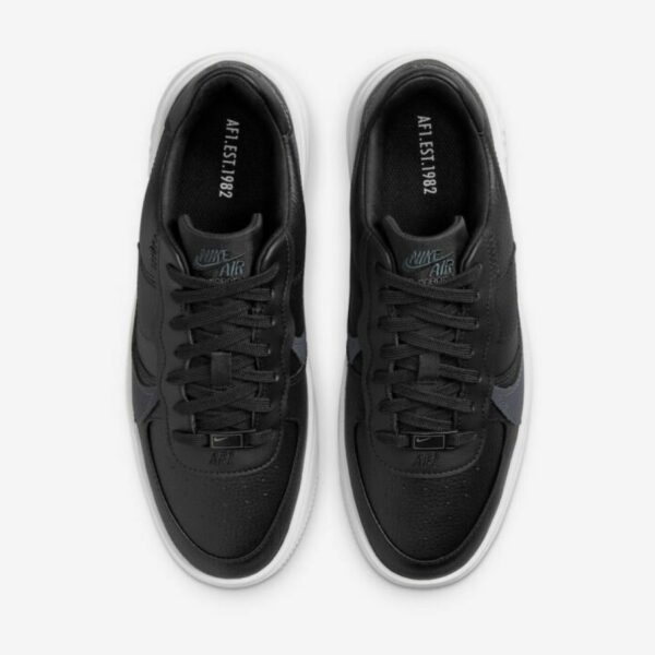 Nike Air Force 1 PLT.AF.ORM Black White (W) - Зображення 2