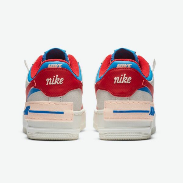 Nike Air Force 1 Shadow "Sail Royal Red" (W) - Зображення 4