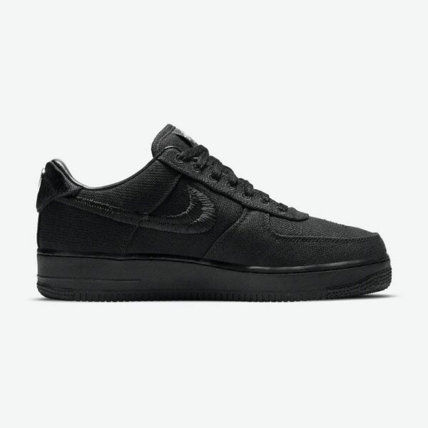 Stussy x Nike Air Force 1 Low "Triple Black" - Зображення 2