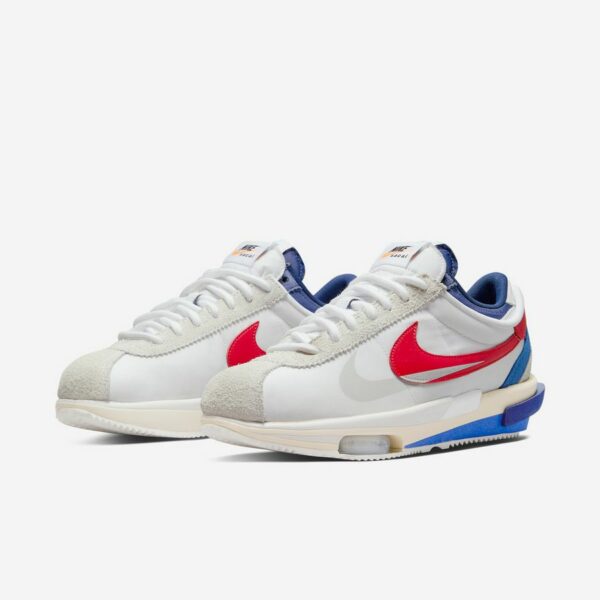 Sacai x Nike Cortez 4.0 "White University Red Blue" - Зображення 5