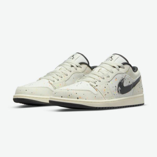 Air Jordan 1 Low 'Brushstroke Swoosh - Paint Splatter' - Зображення 3