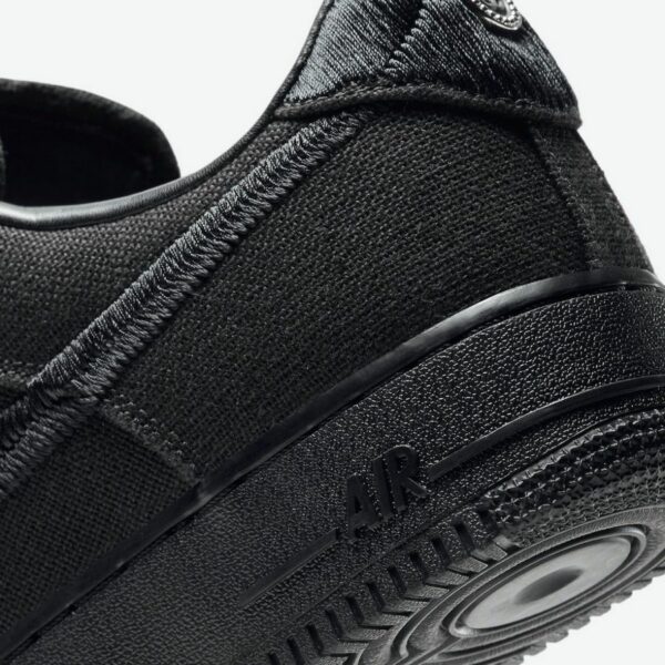 Stussy x Nike Air Force 1 Low "Triple Black" - Зображення 8