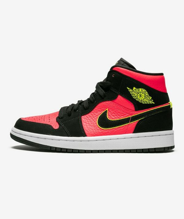 Air Jordan 1 Mid “Black Hot Punch” (W)