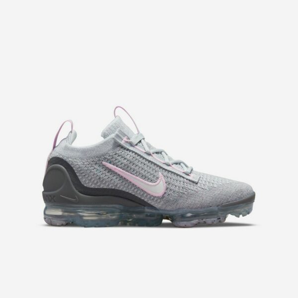 Nike Vapormax Flyknit 2021 "White Metallic Silver" (W) - Зображення 3