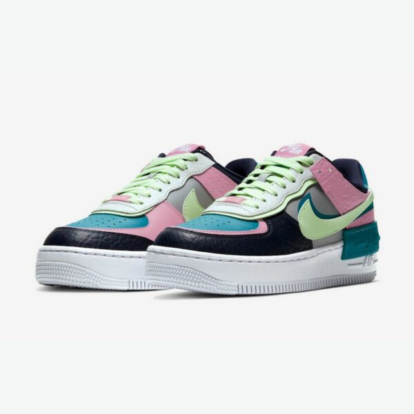 Nike Air Force 1 Shadow "Barely Volt Oracle Aqua" - Зображення 3