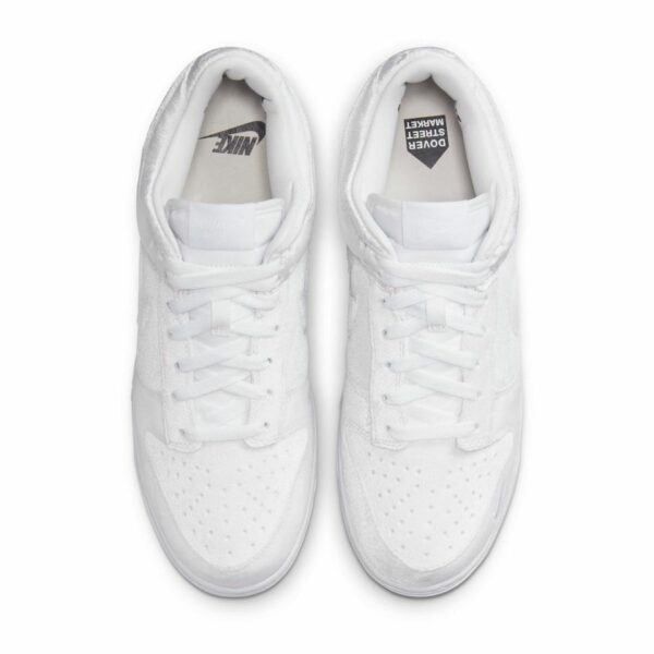 Nike Dunk Low x Dover Street Market "Velvet Triple White" - Зображення 5