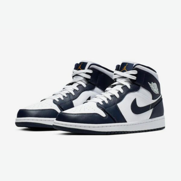 Air Jordan 1 Mid 'White Obsidian Metallic Gold' - Зображення 2