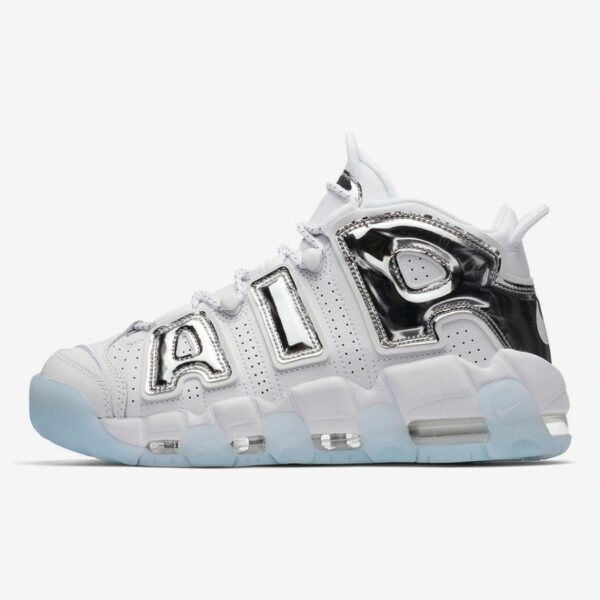 Nike Air More Uptempo Chrome White