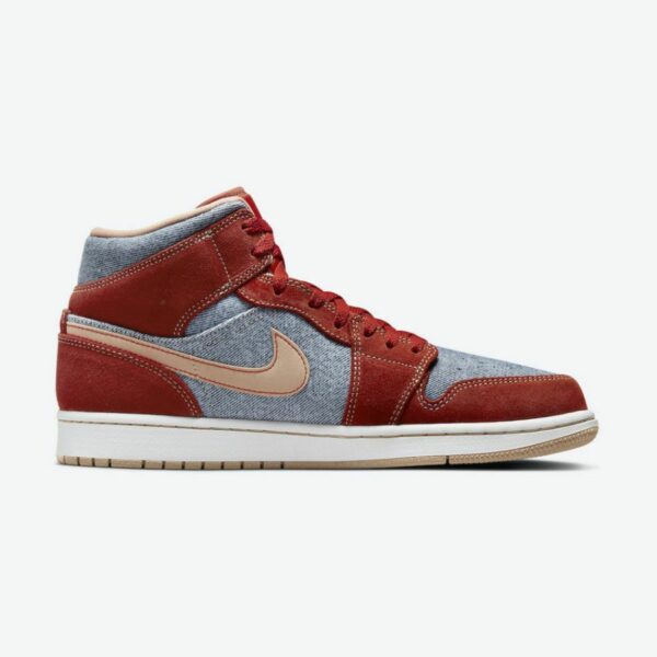 Air Jordan 1 Mid 'Denim Red' - Зображення 2