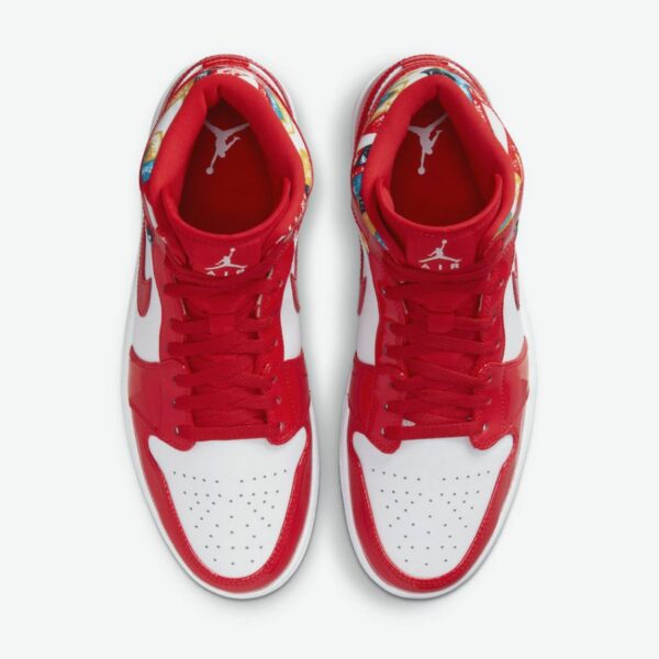 Air Jordan 1 Mid 'Barcelona Sweater Red Patent' - Зображення 6