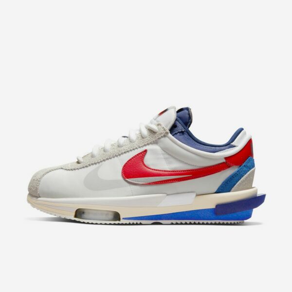 Sacai x Nike Cortez 4.0 "White University Red Blue"