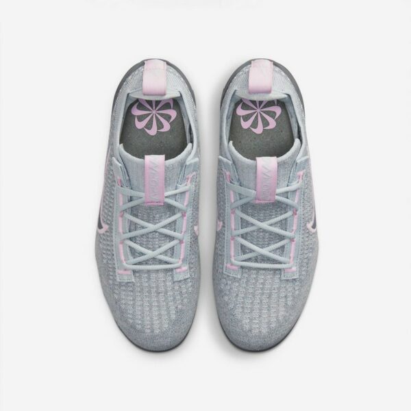 Nike Vapormax Flyknit 2021 "White Metallic Silver" (W) - Зображення 4