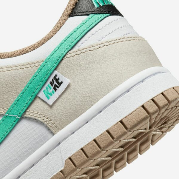 Nike Dunk Low Split Seam White Tan Mint (GS) - Зображення 8