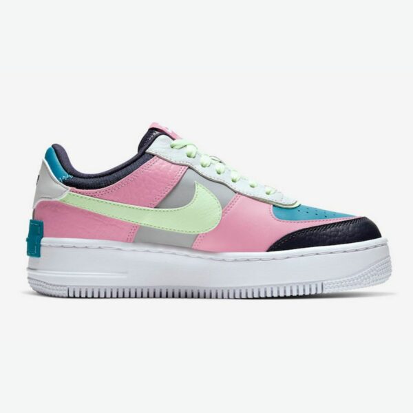 Nike Air Force 1 Shadow "Barely Volt Oracle Aqua" - Зображення 2