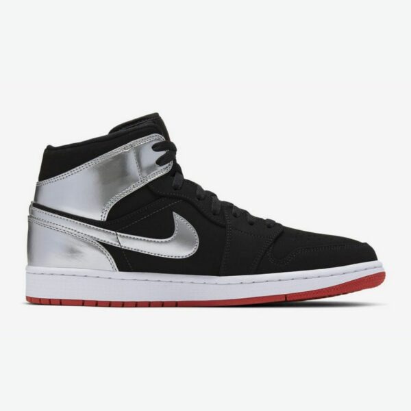 Air Jordan 1 Mid 'Black Metallic Silver' - Зображення 2