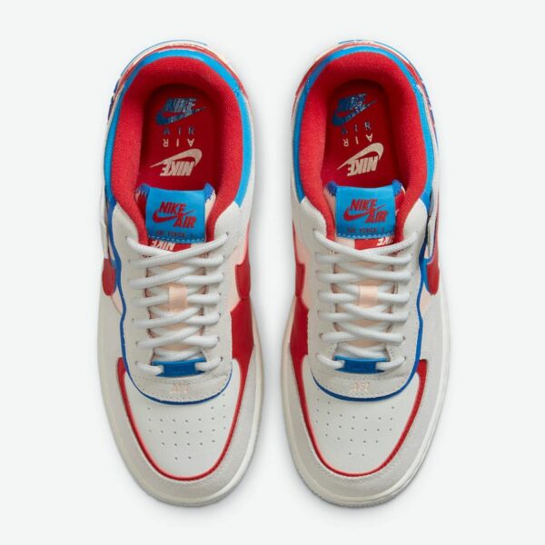 Nike Air Force 1 Shadow "Sail Royal Red" (W) - Зображення 3