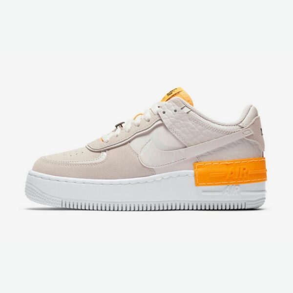 Nike Air Force 1 Shadow "Vast Grey Laser Orange" (W)