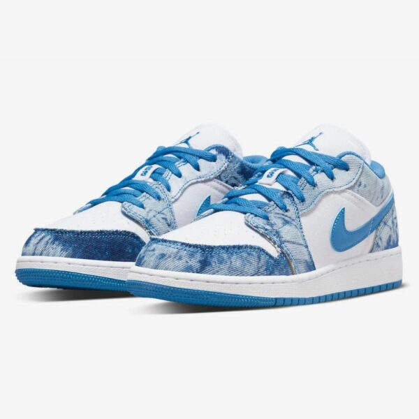 Air Jordan 1 Low Washed Denim GS - Зображення 2