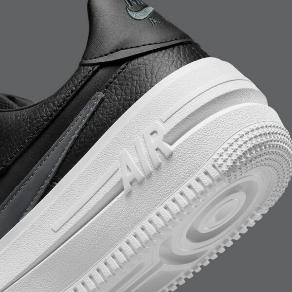 Nike Air Force 1 PLT.AF.ORM Black White (W) - Зображення 7