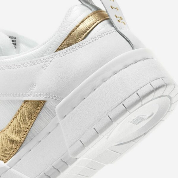 Nike Dunk Low Disrupt “White Metallic Gold” (W) - Зображення 8