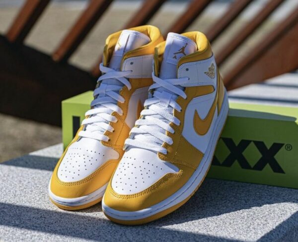 Air Jordan 1 Mid White/Yellow - Зображення 8