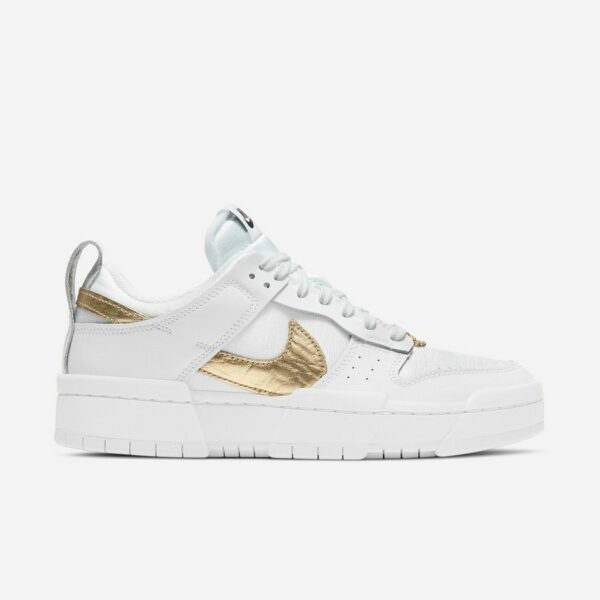 Nike Dunk Low Disrupt “White Metallic Gold” (W) - Зображення 3