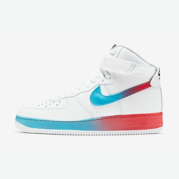 Nike Air Force 1 High 'Gradient White Blue Fury Ember Glow'