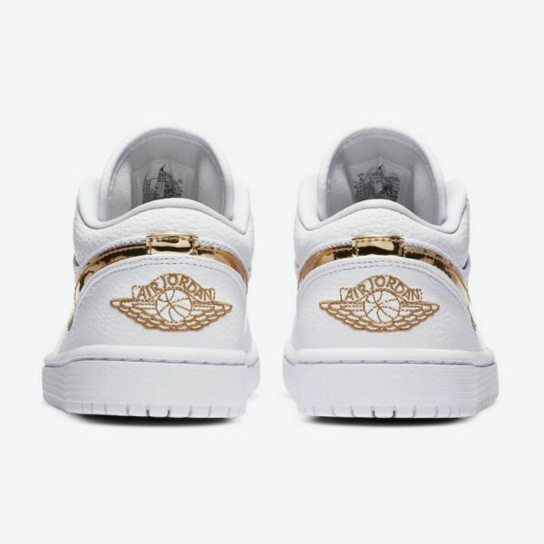 Air Jordan 1 Retro Low 'White Metallic Gold' (W) - Зображення 5