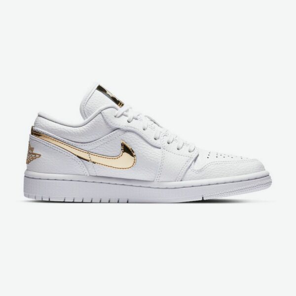 Air Jordan 1 Retro Low 'White Metallic Gold' (W) - Зображення 2