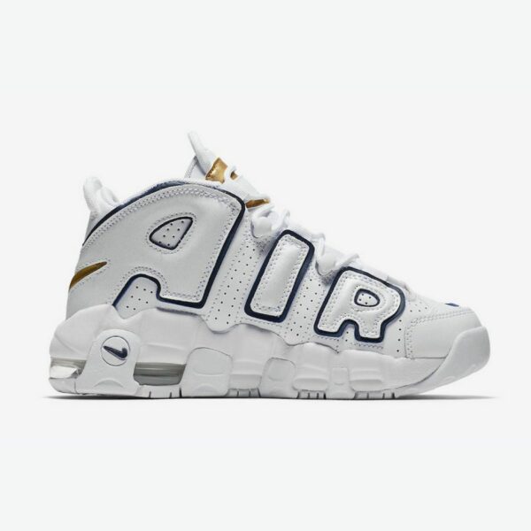 Nike Air More Uptempo White Midnight Navy - Зображення 6