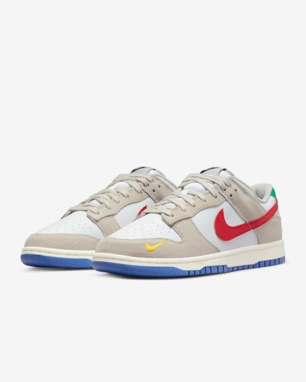 Nike Dunk Low Light Iron Ore Red Blue - Зображення 4