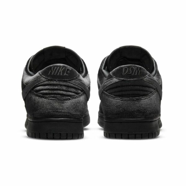 Nike Dunk Low x Dover Street Market "Velvet Triple Black" - Зображення 4