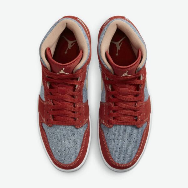 Air Jordan 1 Mid 'Denim Red' - Зображення 5