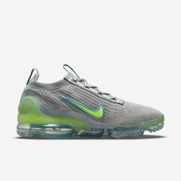 Nike Vapormax Flyknit 2021 "Particle Grey Liquid Lime" - Зображення 3