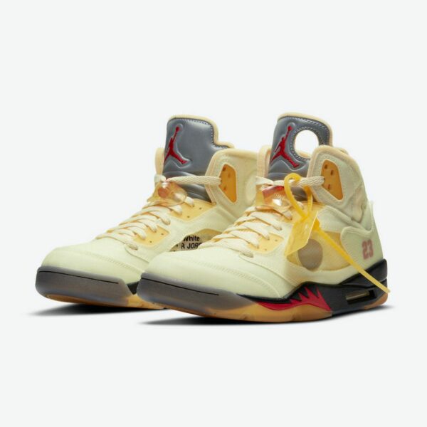 Off-White x Air Jordan 5 SP 'Sail' - Зображення 3