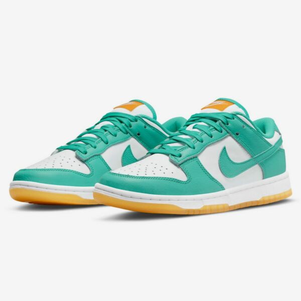 Nike Dunk Low White Turquoise (W) - Зображення 2