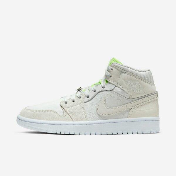 Air Jordan 1 Mid Vast Grey Ghost Green (W)