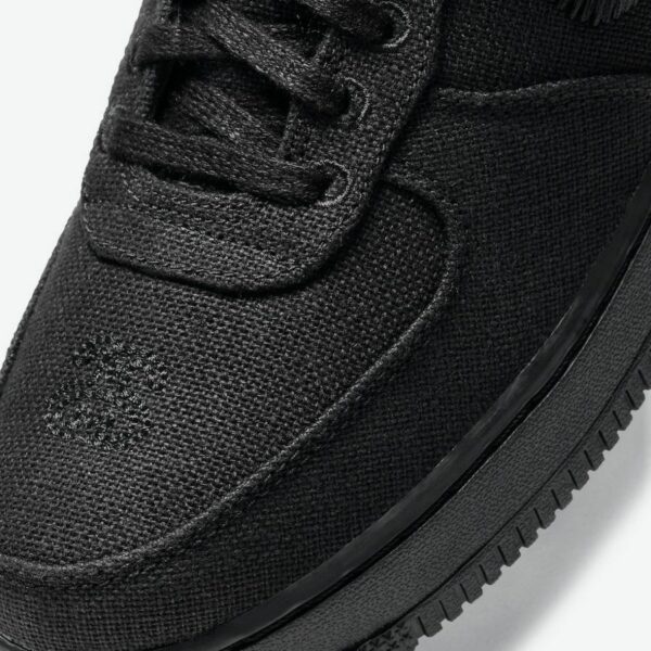 Stussy x Nike Air Force 1 Low "Triple Black" - Зображення 7