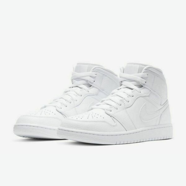 Air Jordan 1 Mid 'Triple White' - Зображення 4