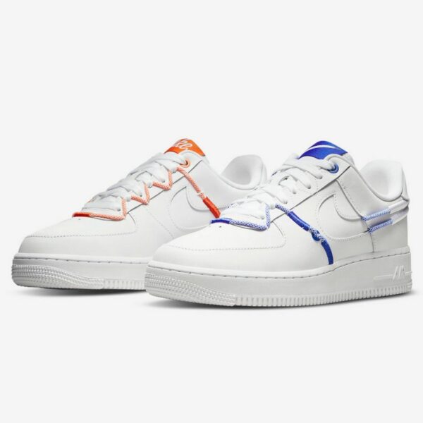 Nike Air Force 1 Low LX "White Orange Blue" - Зображення 4
