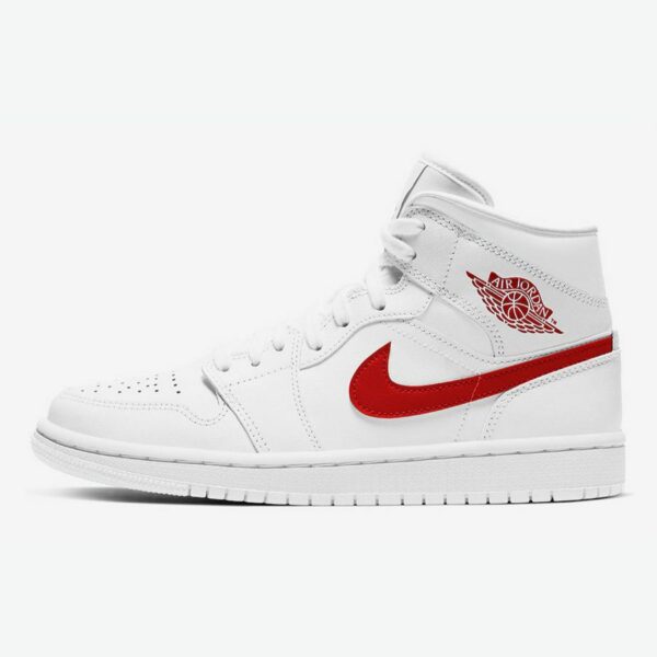 Air Jordan 1 Mid 'White University Red' (W)