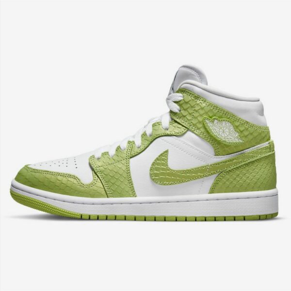 Air Jordan 1 Mid Green Python (W)