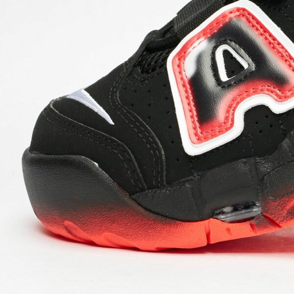 Nike Air More Uptempo Black White Laser Crimson - Зображення 8