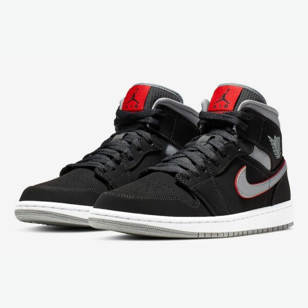 Air Jordan 1 Mid 'Black Grey' - Зображення 3