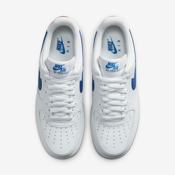 Nike Air Force 1 Low White Blue Red - Зображення 3